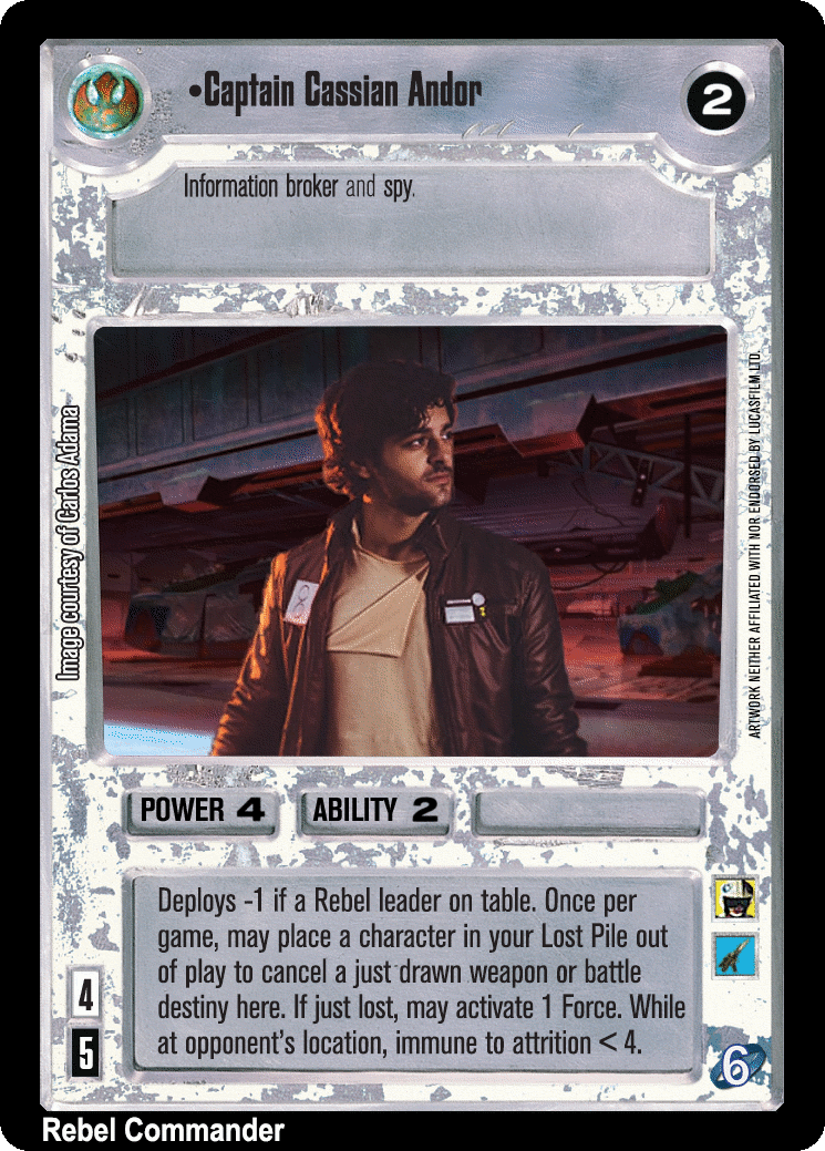 •Captain Cassian Andor