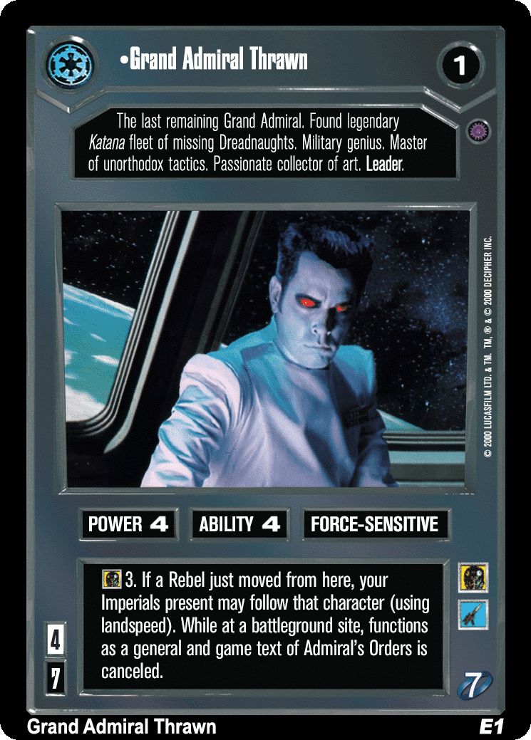 •Grand Admiral Thrawn (V)