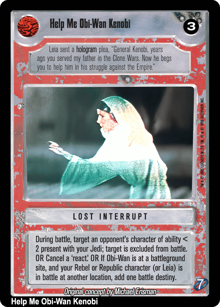 Help Me Obi-Wan Kenobi (V)