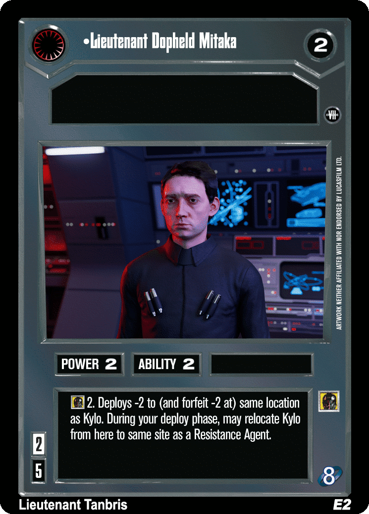 •Lieutenant Dopheld Mitaka