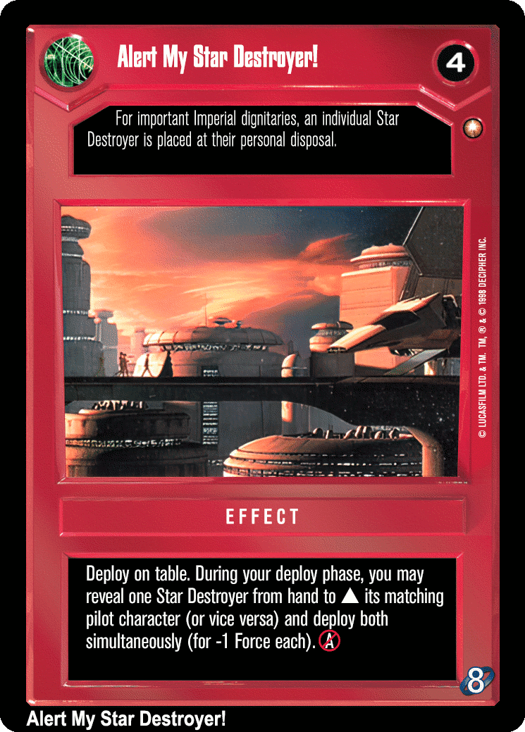 Alert My Star Destroyer! (V)