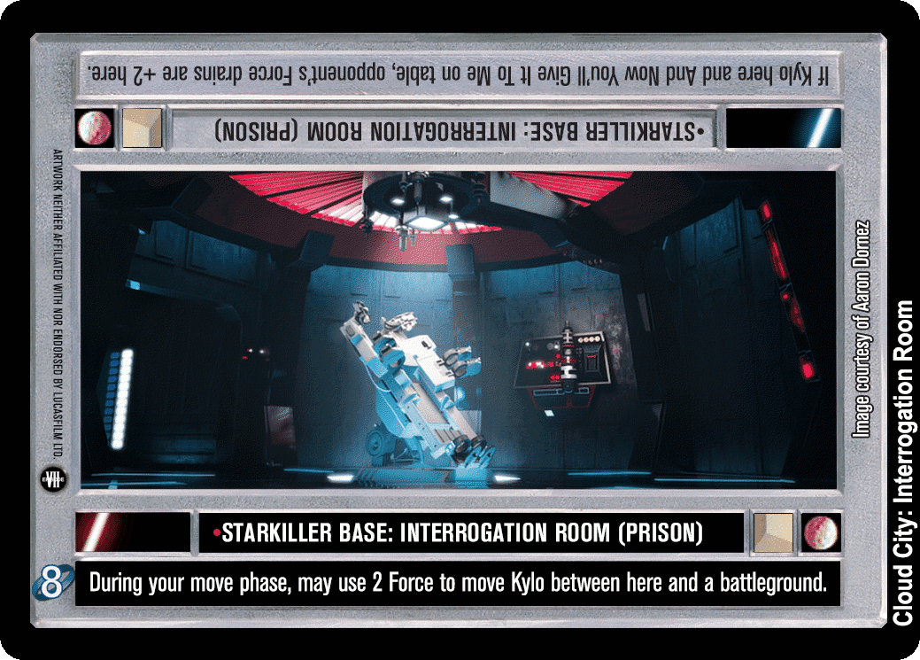 •Starkiller Base: Interrogation Room (Prison)