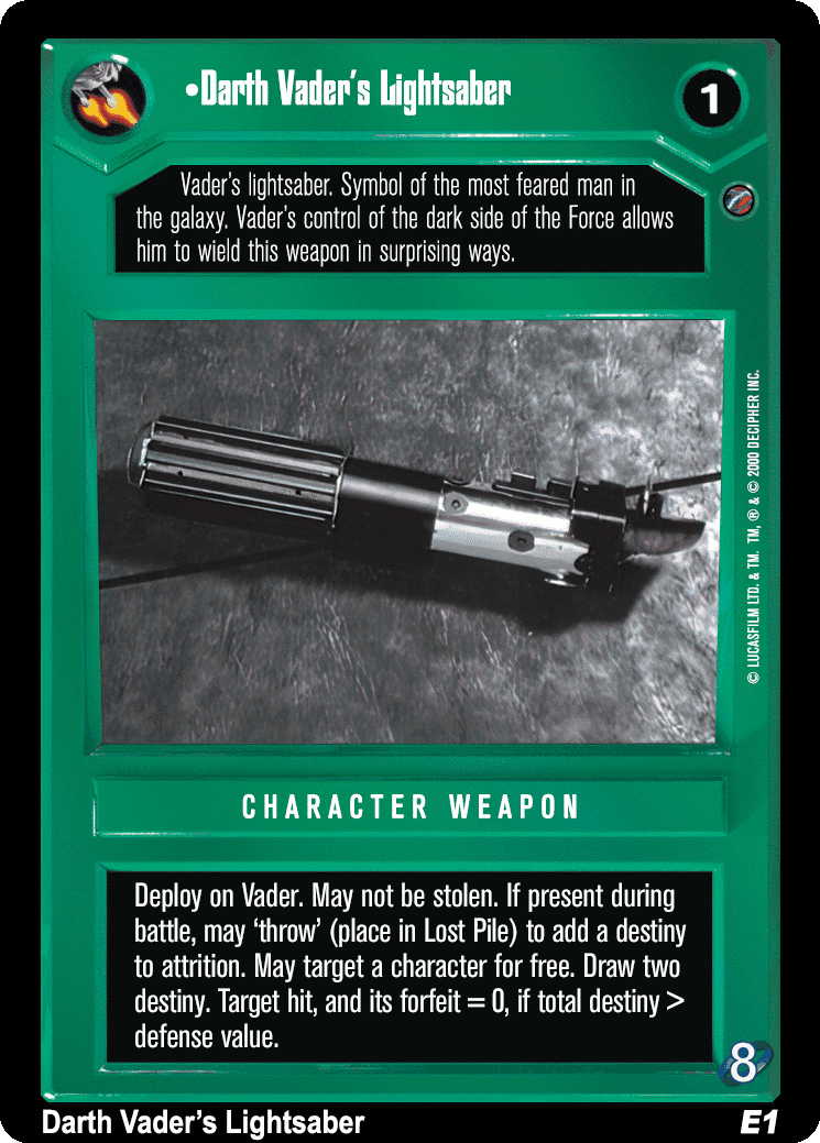 •Darth Vader's Lightsaber (V)