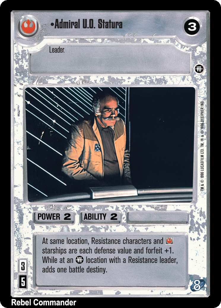 •Admiral U.O. Statura