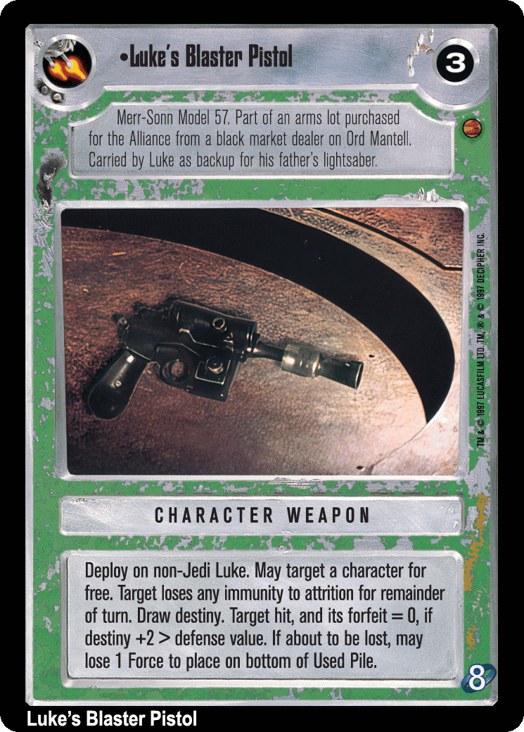•Luke's Blaster Pistol (V)