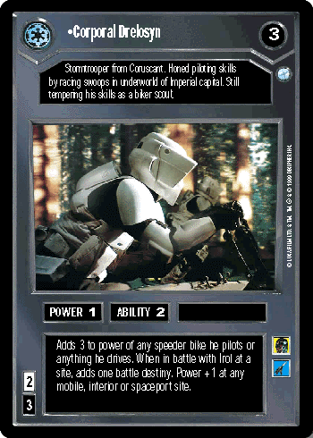 •Corporal Drelosyn