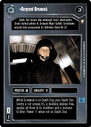 •Corporal Grenwick