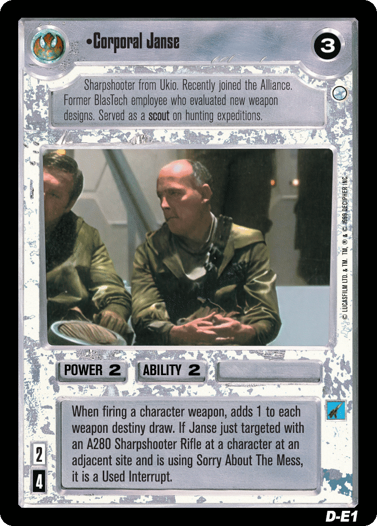 •Corporal Janse