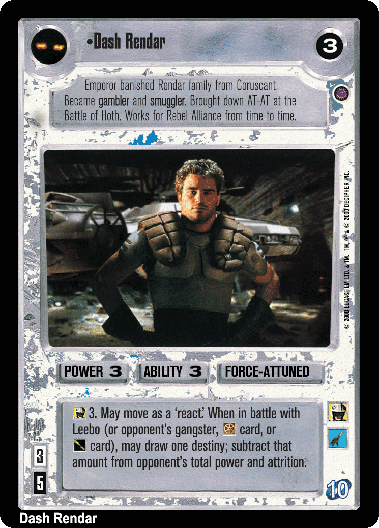 •Dash Rendar (V)