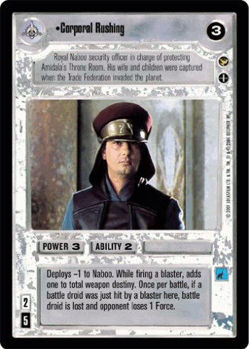 •Corporal Rushing