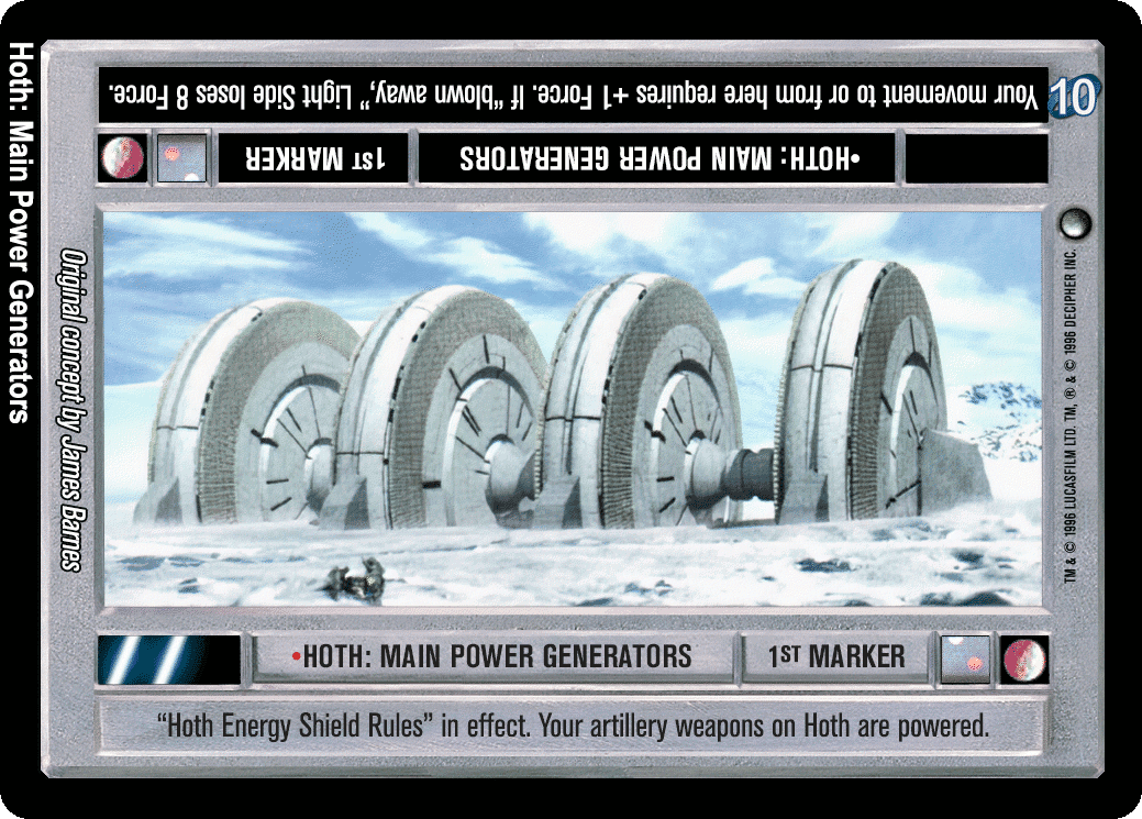 •Hoth: Main Power Generators (1st Marker) (V)