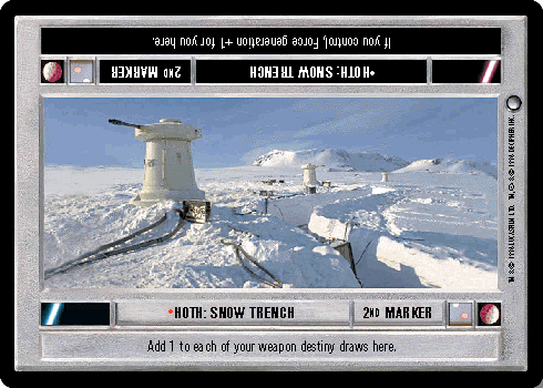 •Hoth: Snow Trench (2nd Marker)