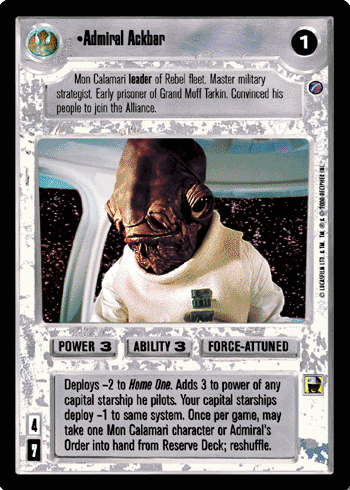 •Admiral Ackbar