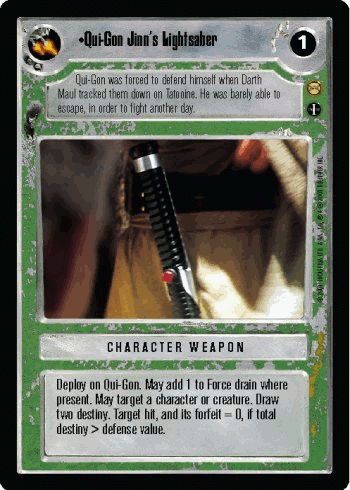 •Qui-Gon Jinn's Lightsaber (AI)