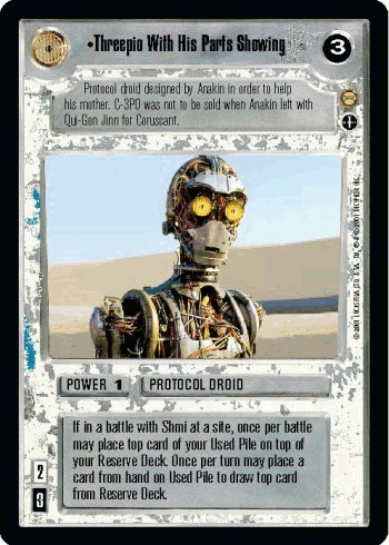•Threepio With His Parts Showing (AI)