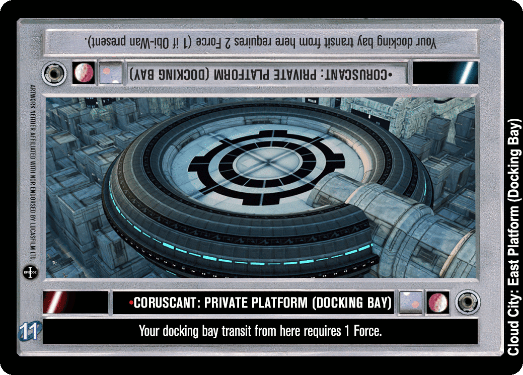 •Coruscant: Private Platform (Docking Bay)