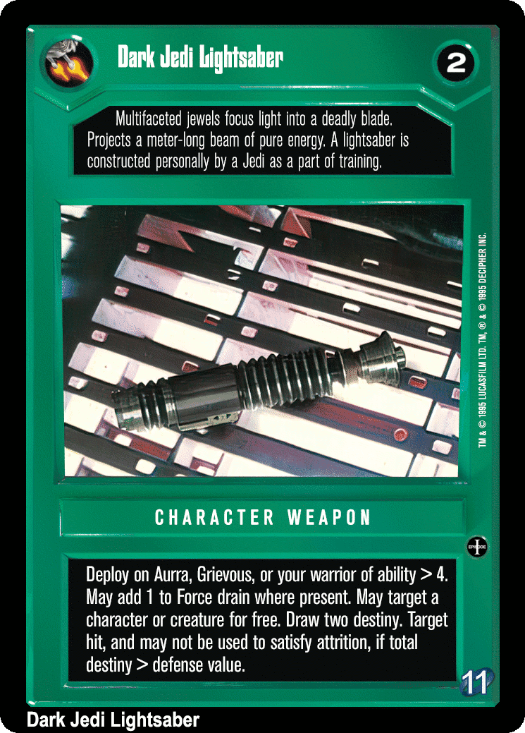 Dark Jedi Lightsaber (V)