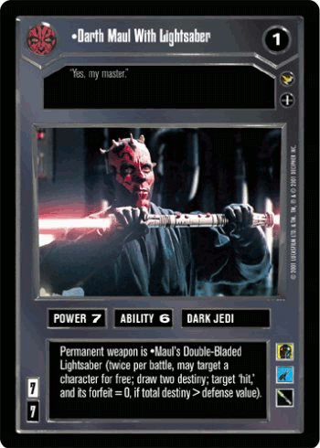 •Darth Maul With Lightsaber