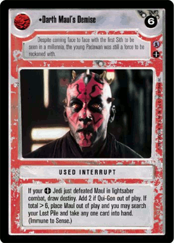 •Darth Maul's Demise