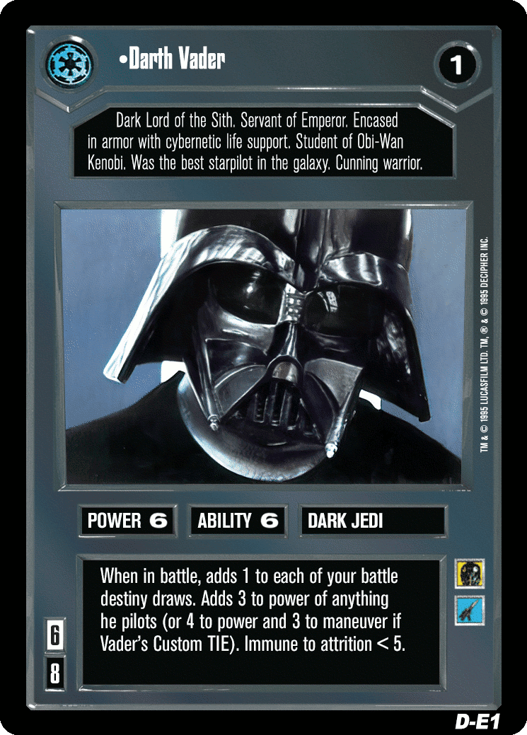 •Darth Vader