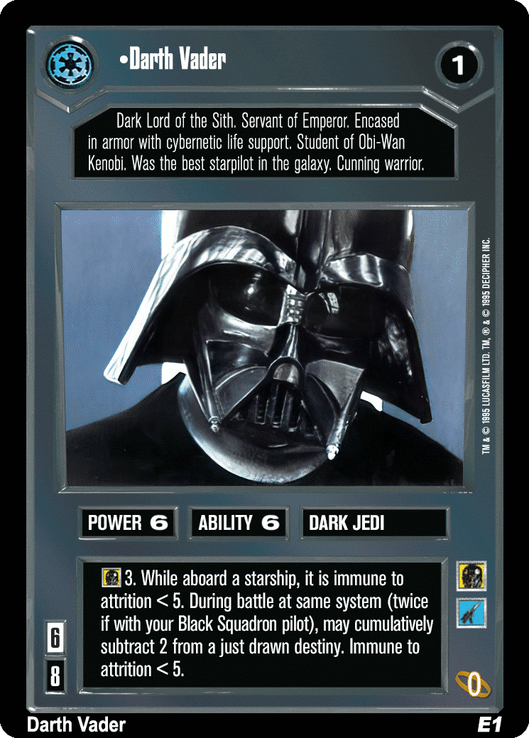 •Darth Vader (V)