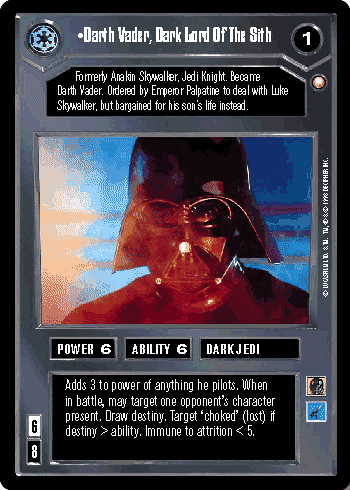 •Darth Vader, Dark Lord Of The Sith