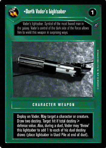 •Darth Vader's Lightsaber