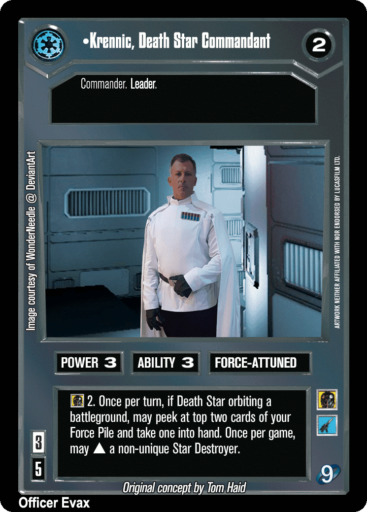 •Krennic, Death Star Commandant