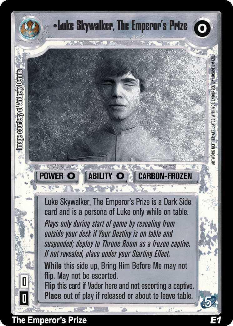 •Luke Skywalker, The Emperor's Prize / Luke Skywalker, The Emperor's Prize