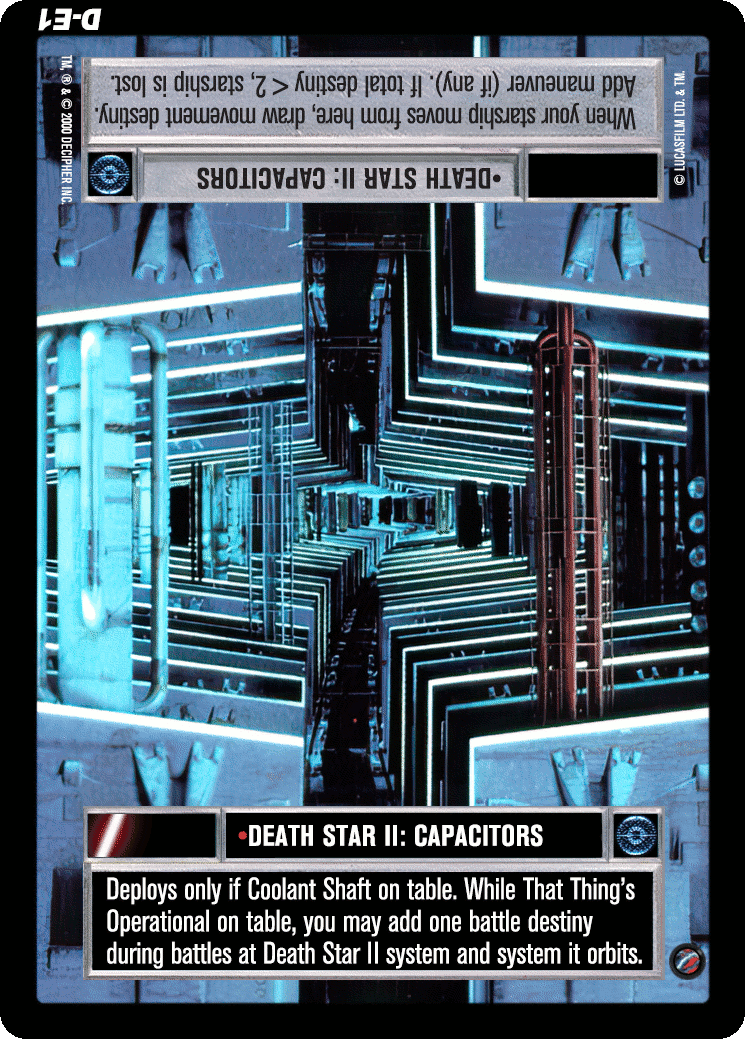 •Death Star II: Capacitors