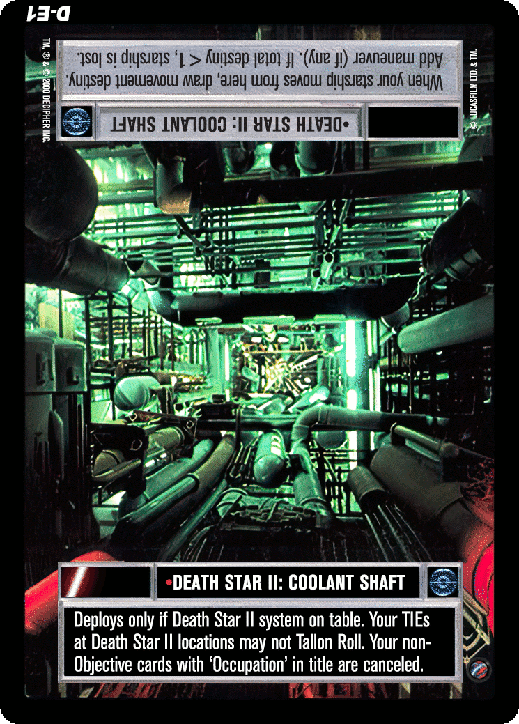 •Death Star II: Coolant Shaft