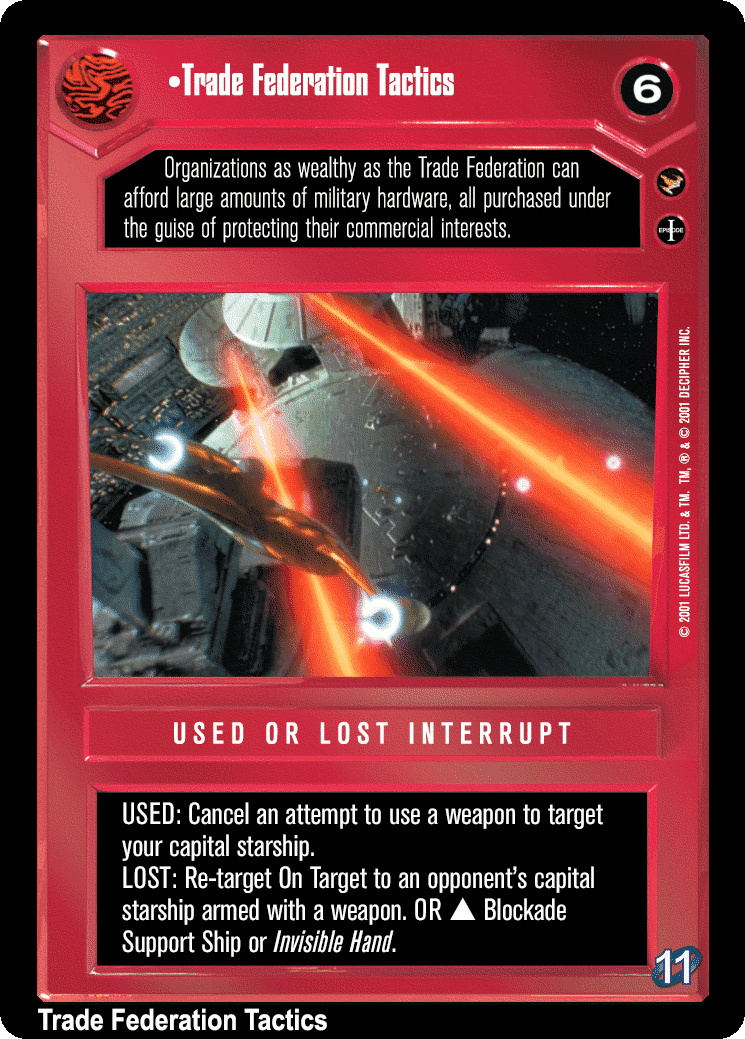 •Trade Federation Tactics (V)