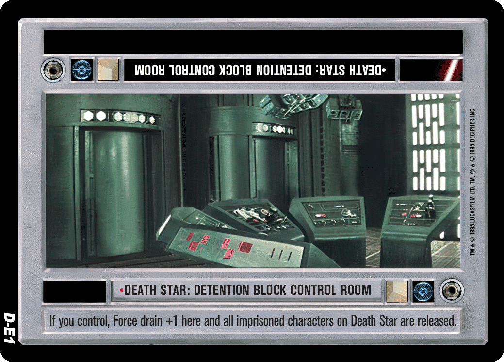 •Death Star: Detention Block Control Room