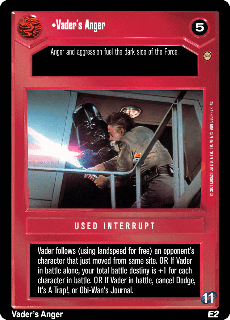 •Vader's Anger (V)