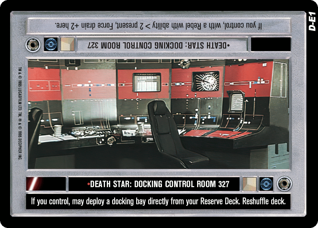 •Death Star: Docking Control Room 327