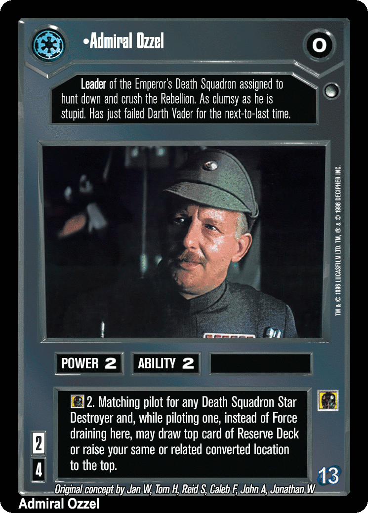 •Admiral Ozzel (V)