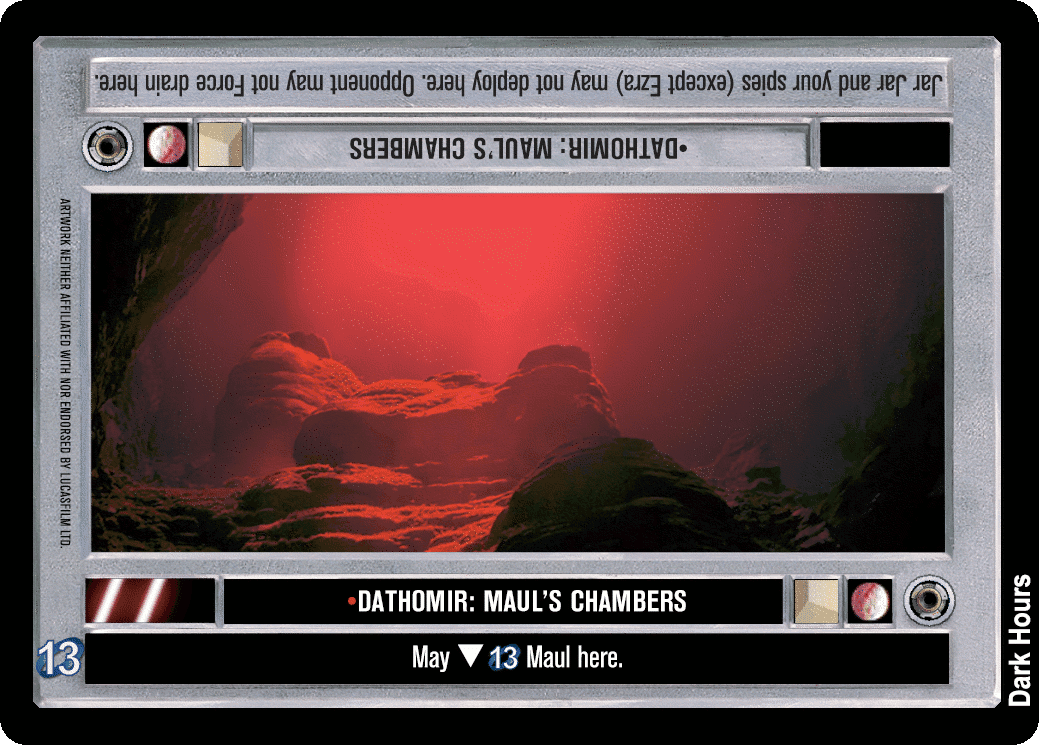 •Dathomir: Maul's Chambers