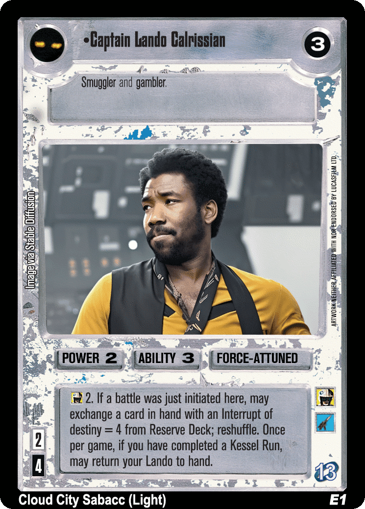 •Captain Lando Calrissian
