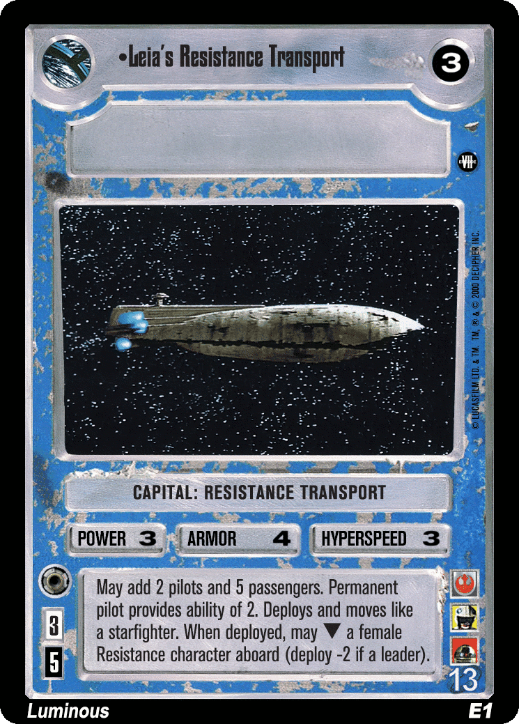 •Leia's Resistance Transport