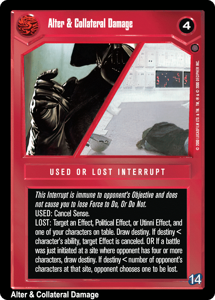 Alter & Collateral Damage (V)