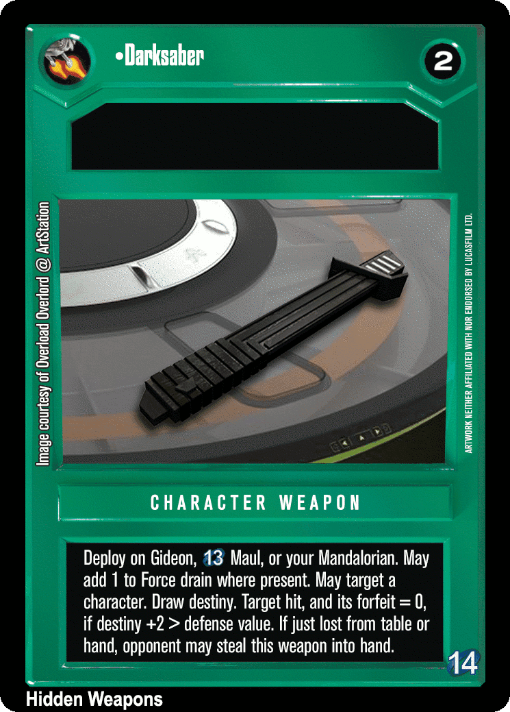 •Darksaber