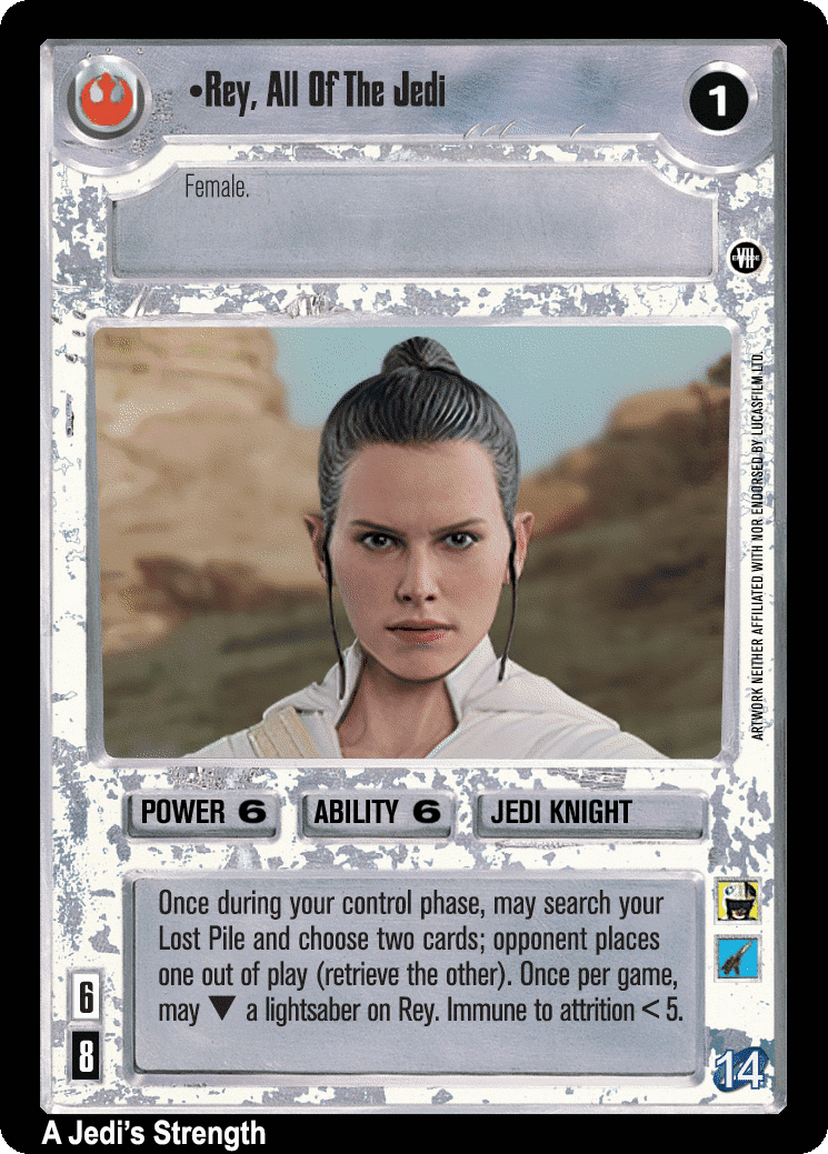•Rey, All Of The Jedi