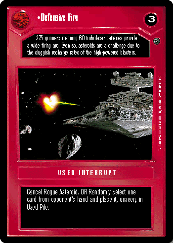 •Defensive Fire