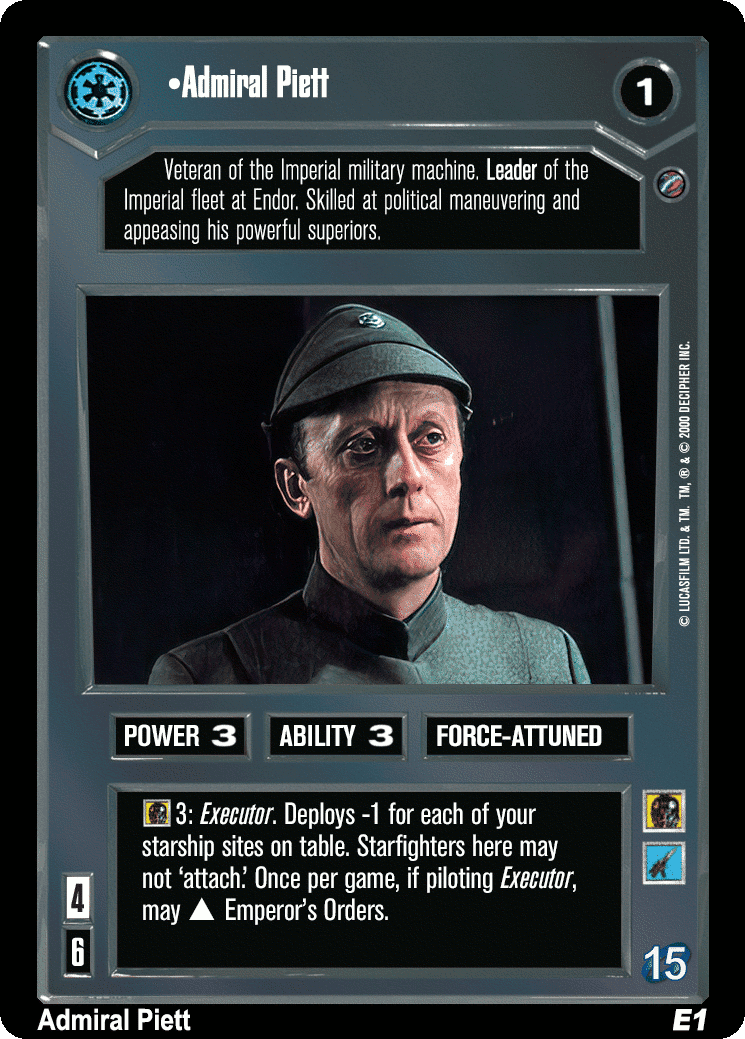 •Admiral Piett (V)