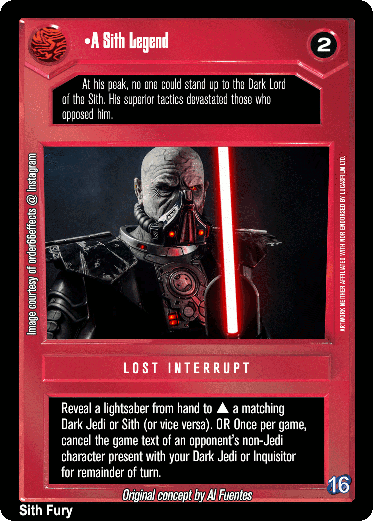 •A Sith Legend