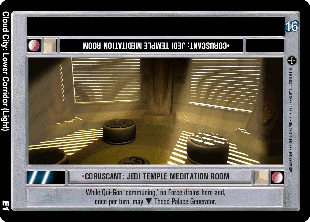 •Coruscant: Jedi Temple Meditation Room