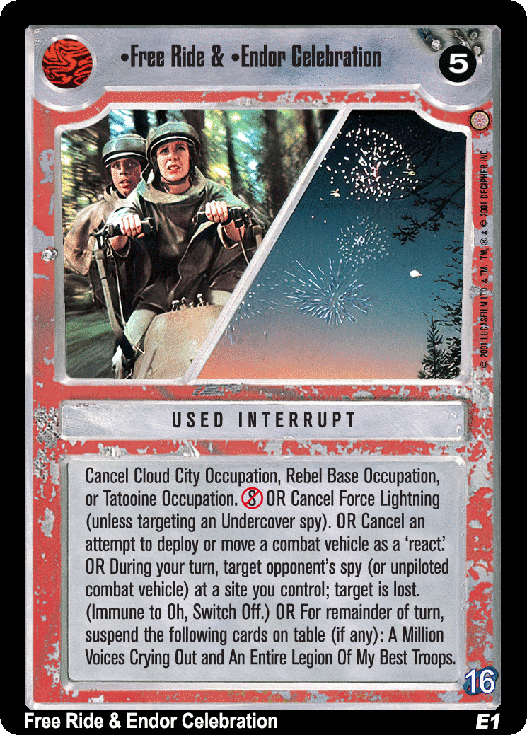 •Free Ride & •Endor Celebration (V)