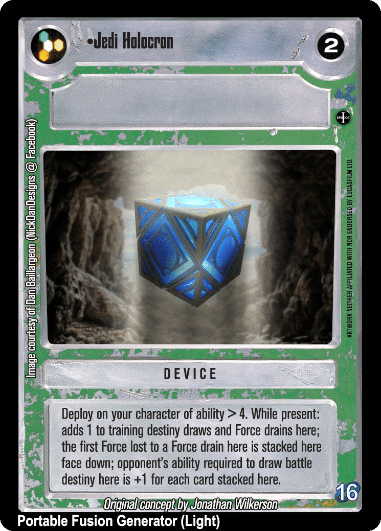 •Jedi Holocron