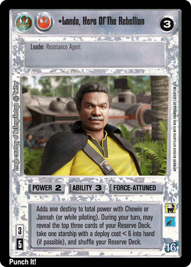•Lando, Hero Of The Rebellion