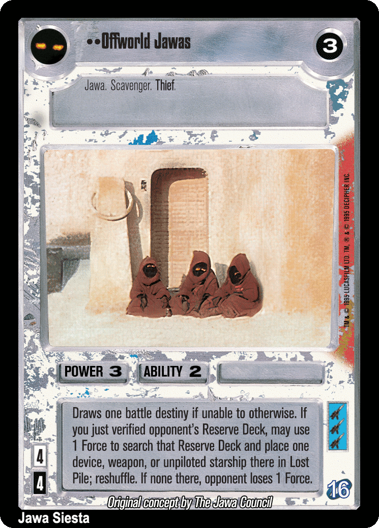 ••Offworld Jawas